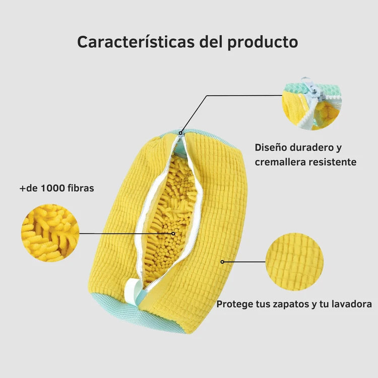Bolsa Lavar Zapatos Microfibra Lavadora